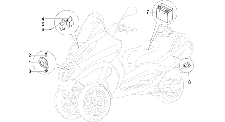 Remote control switches - Battery - Horn