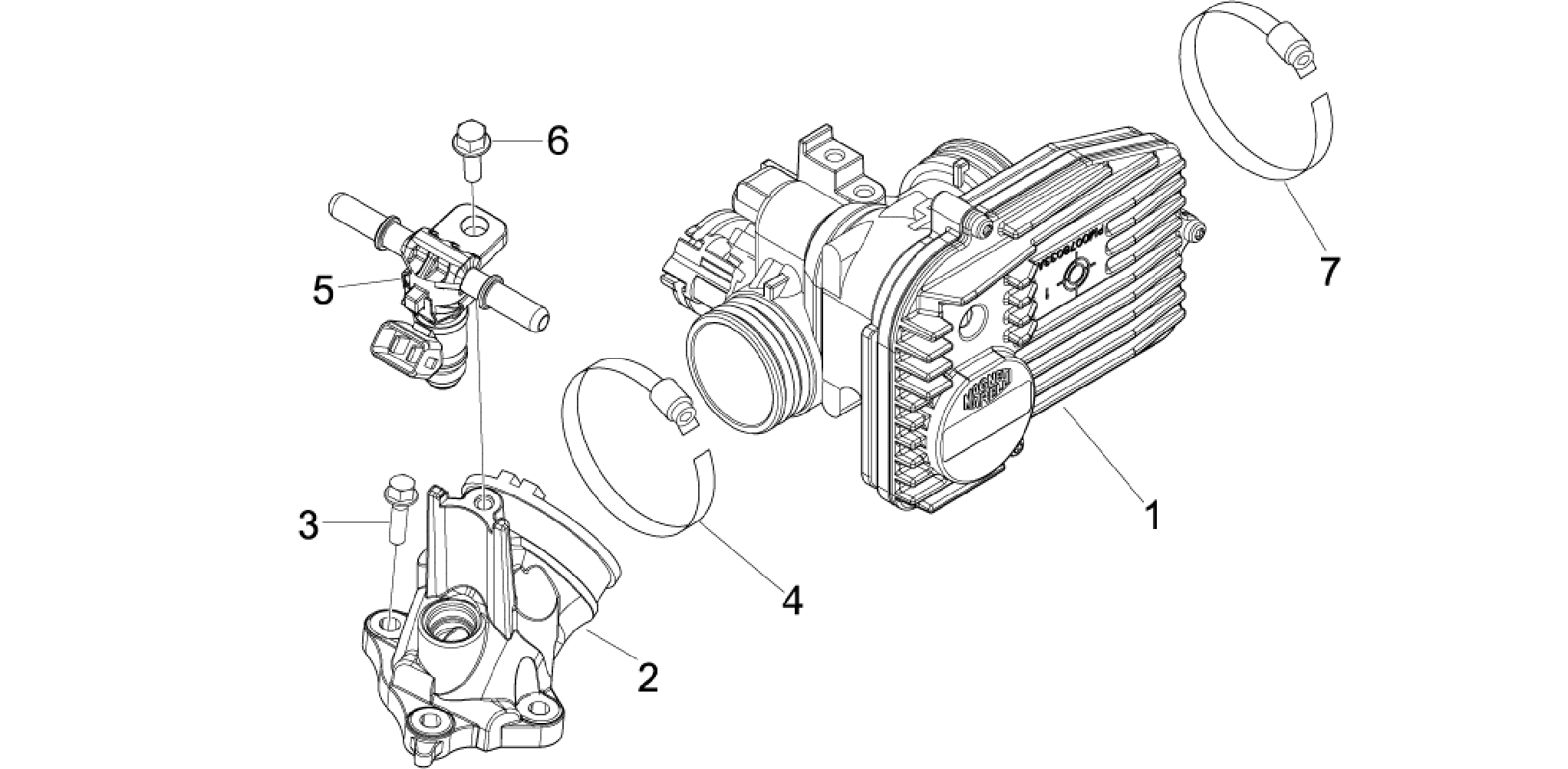 Throttle body - Injector - Induction joint