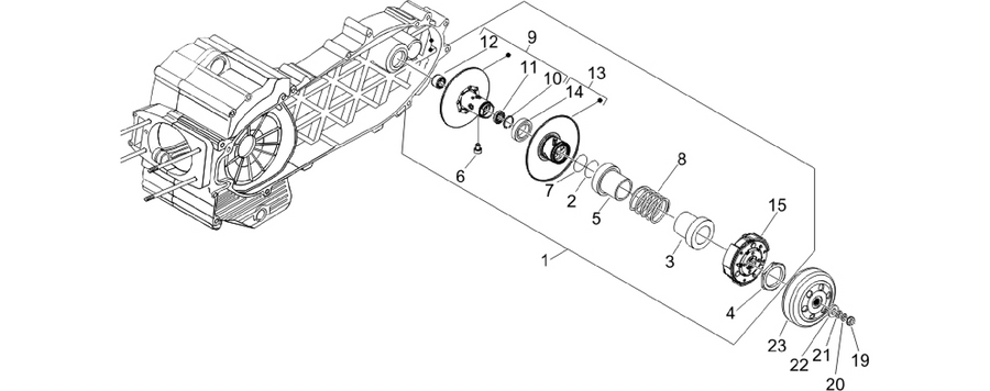 Driven pulley