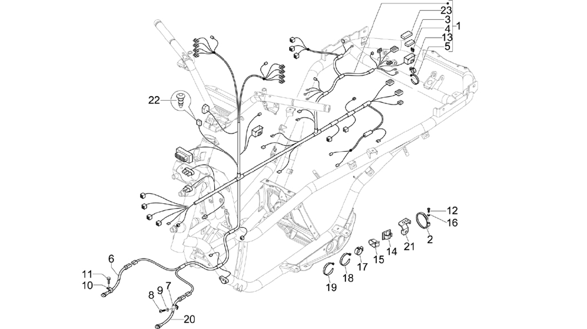 Main cable harness