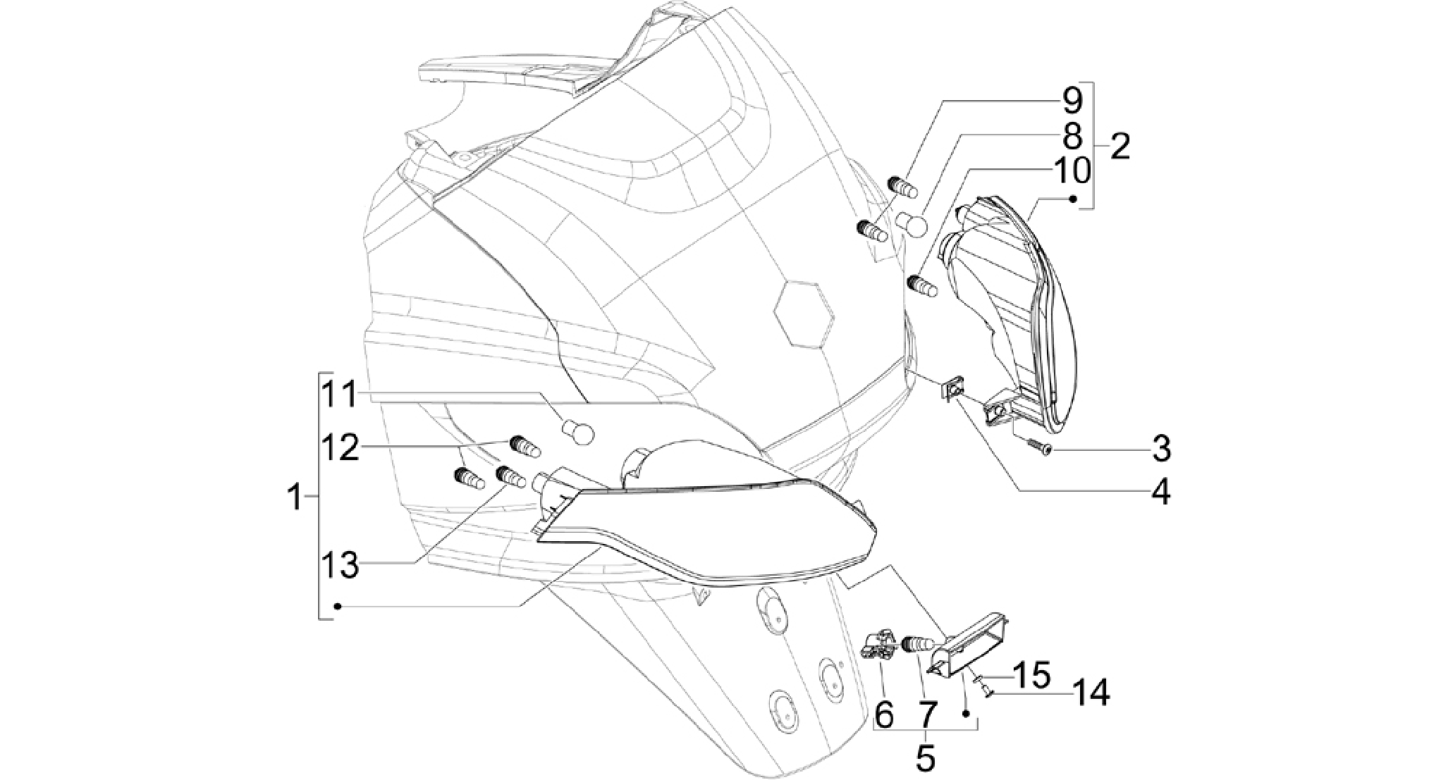 Rear headlamps - Turn signal lamps