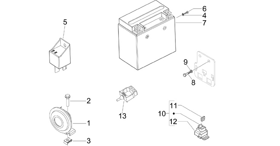 Remote control switches - Battery - Horn