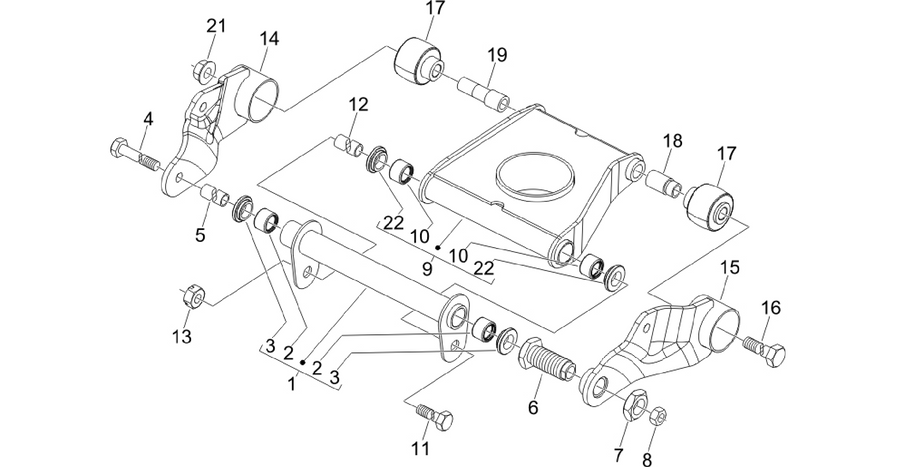 Swinging arm