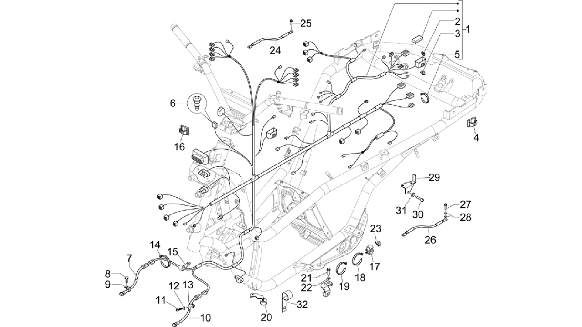 Main cable harness