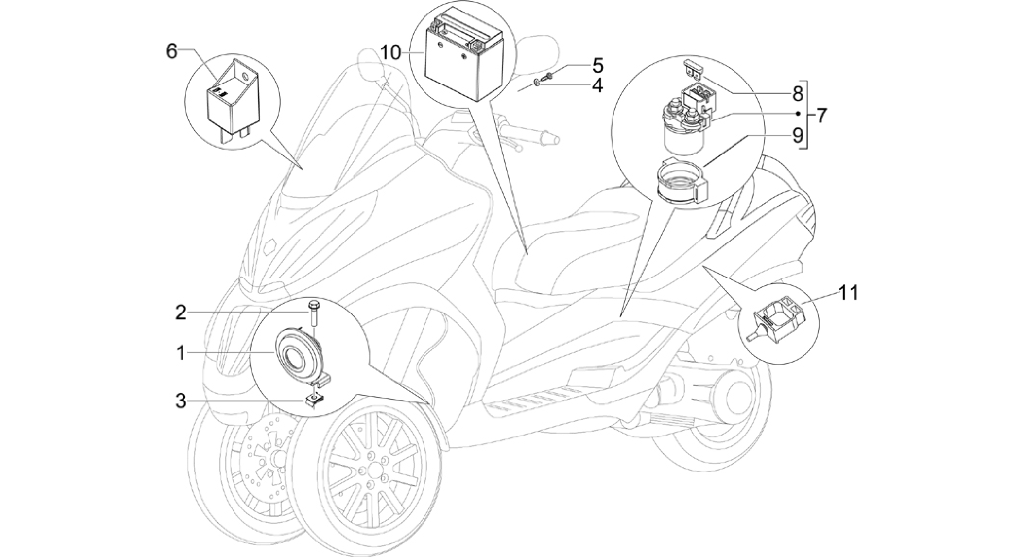 Remote control switches - Battery - Horn