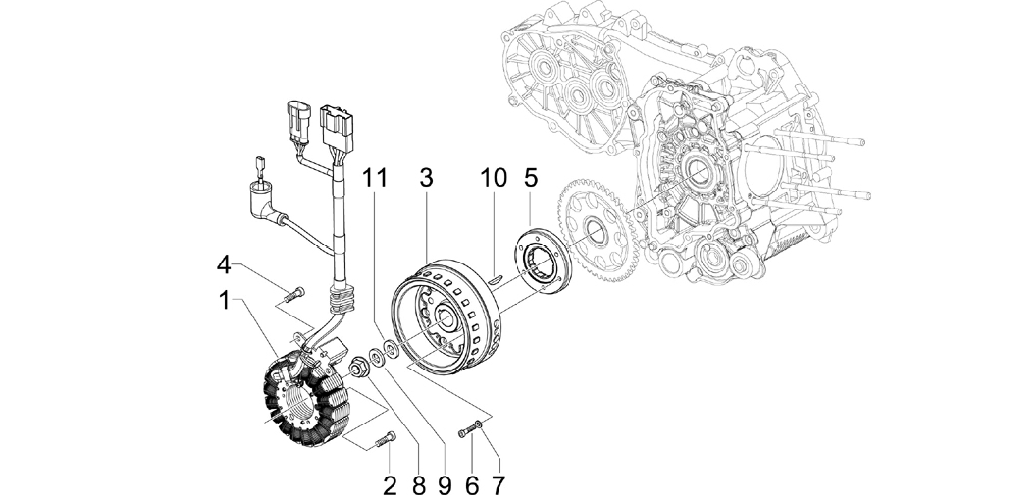 Flywheel magneto