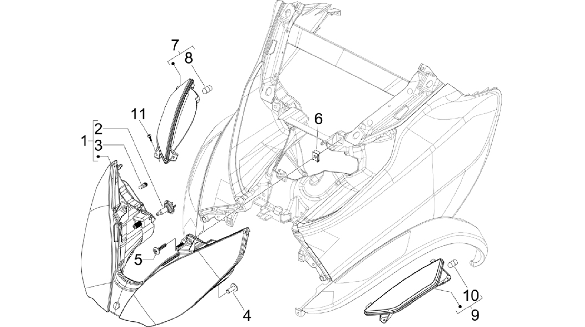 Front headlamps - Turn signal lamps