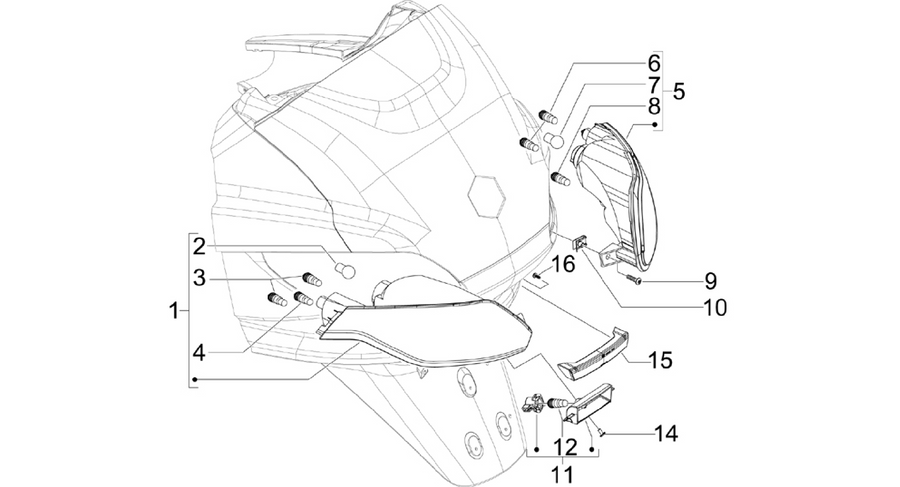 Rear headlamps - Turn signal lamps