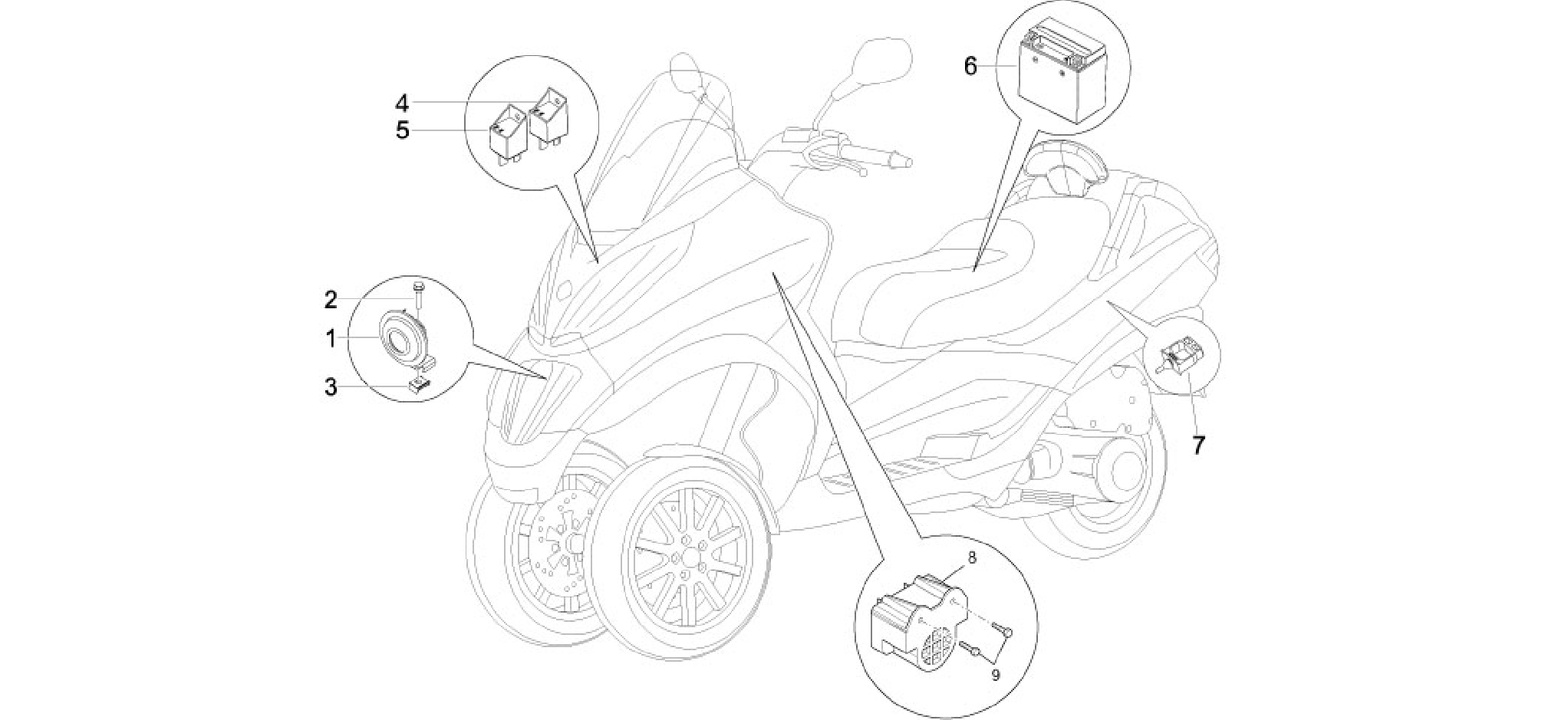 Remote control switches - Battery - Horn