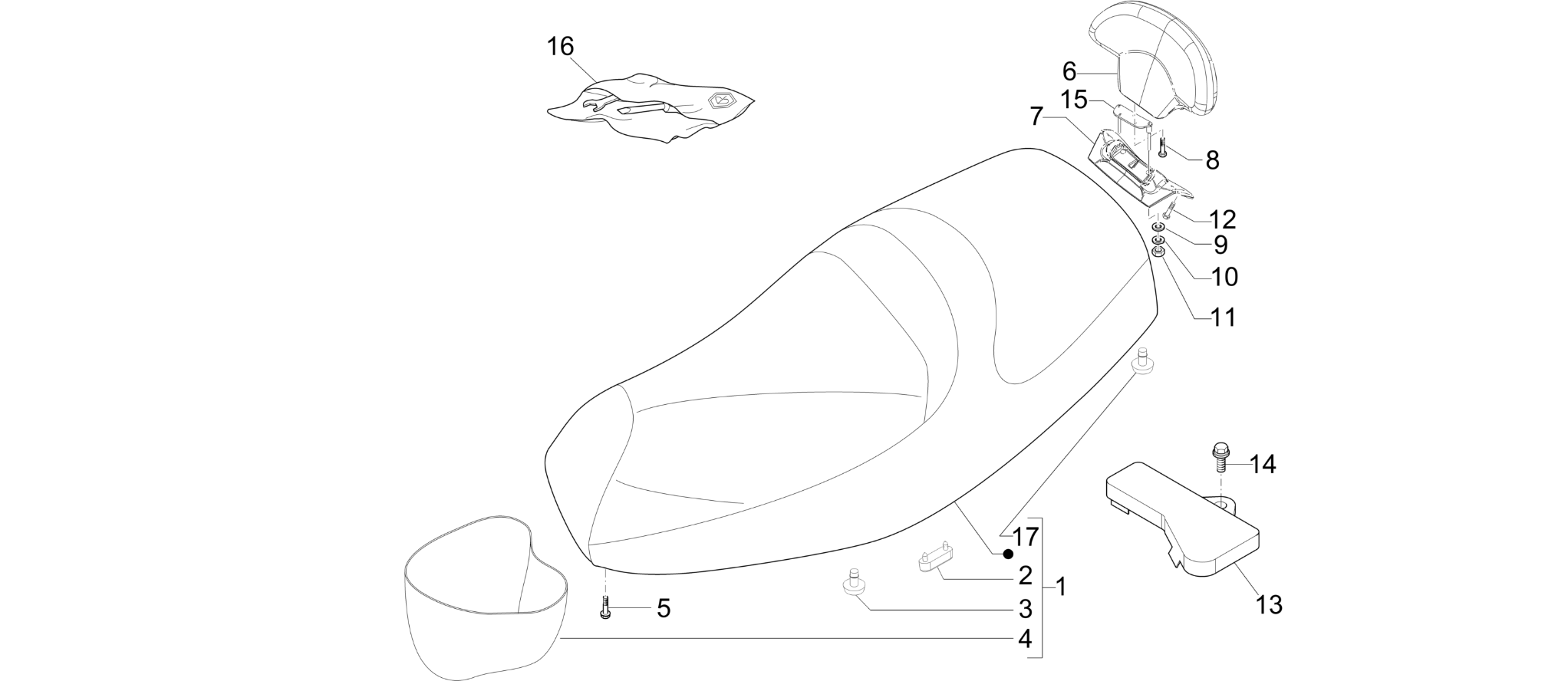 Saddle/seats