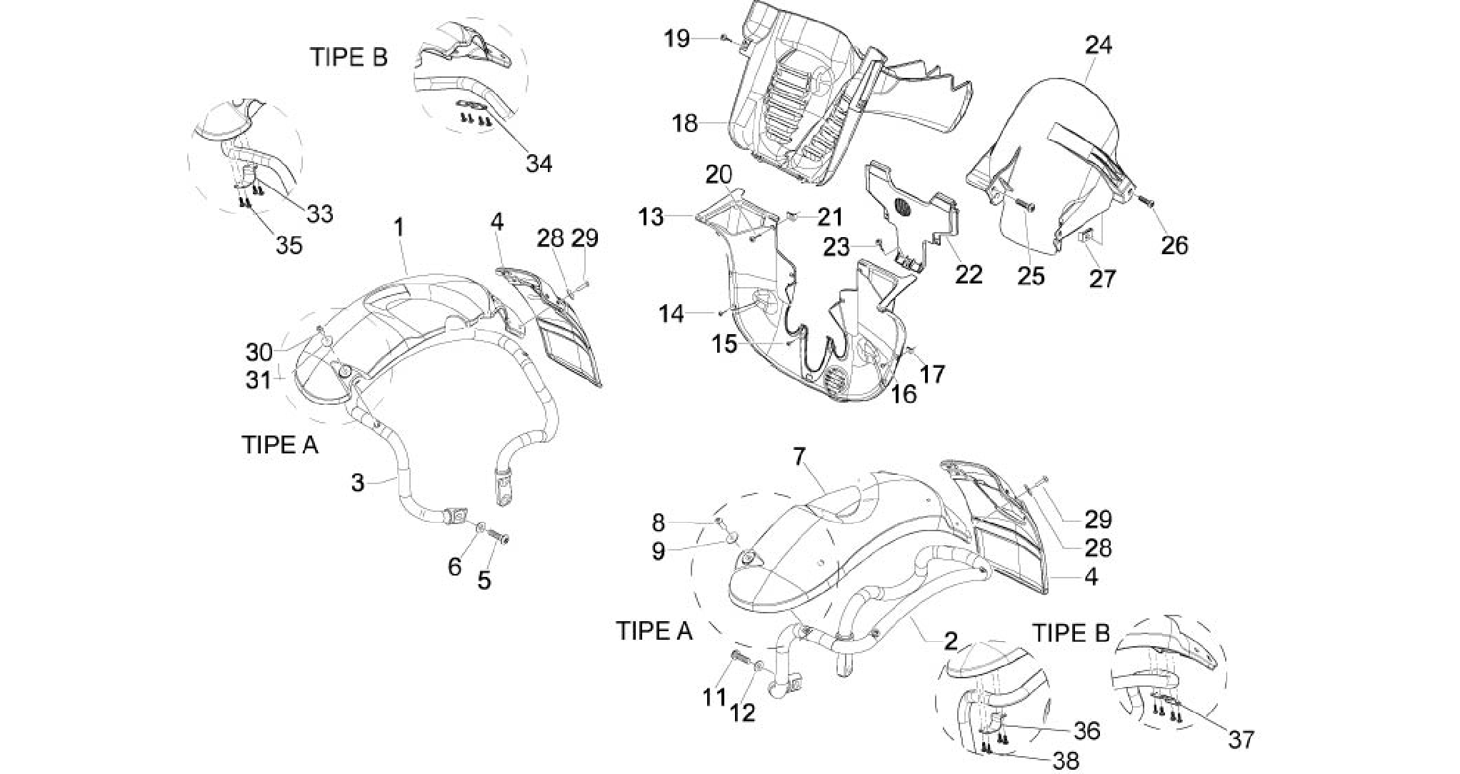 Wheel huosing - Mudguard