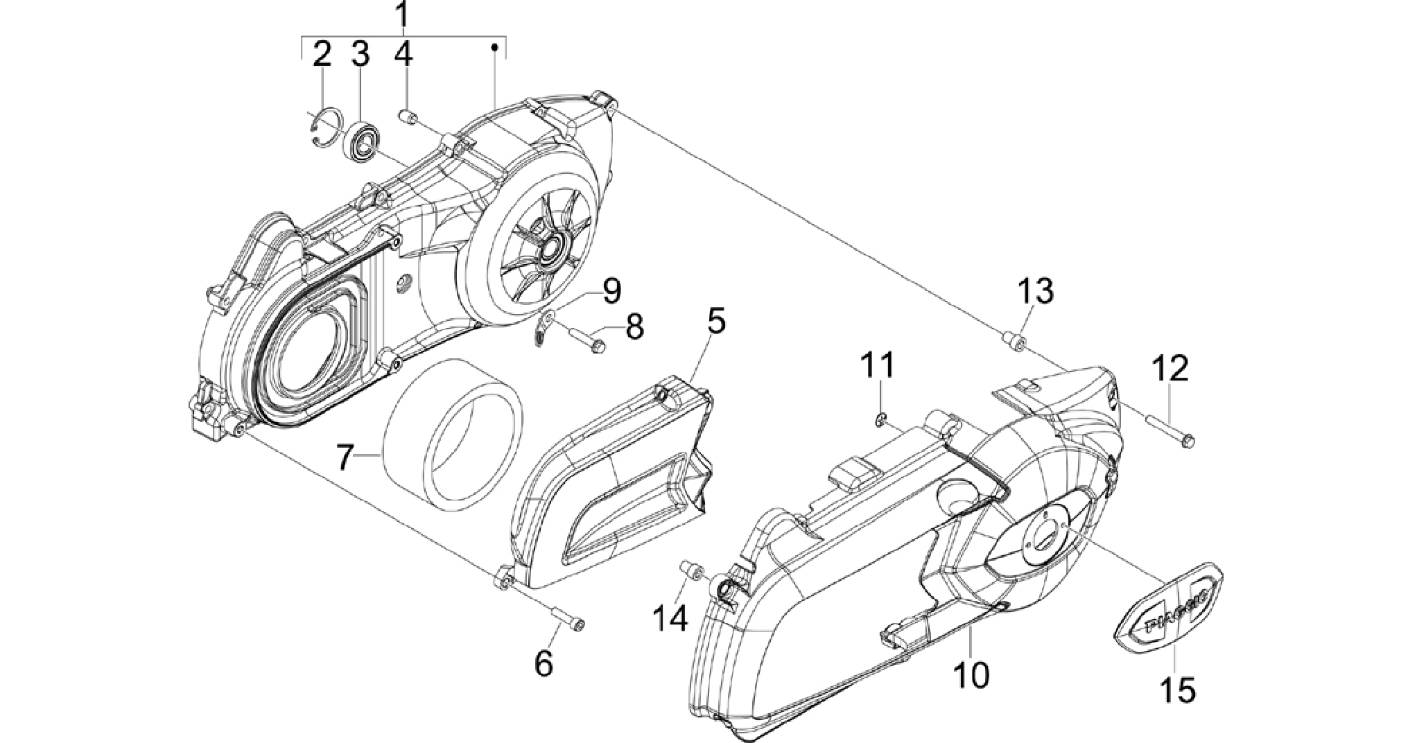 Crankcase cover - Crankcase cooling