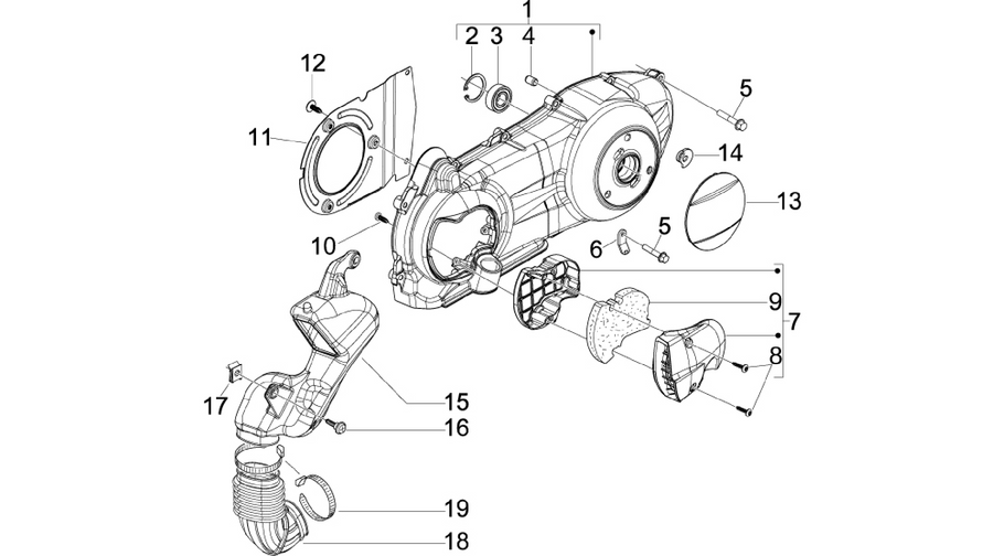 Crankcase cover - Crankcase cooling