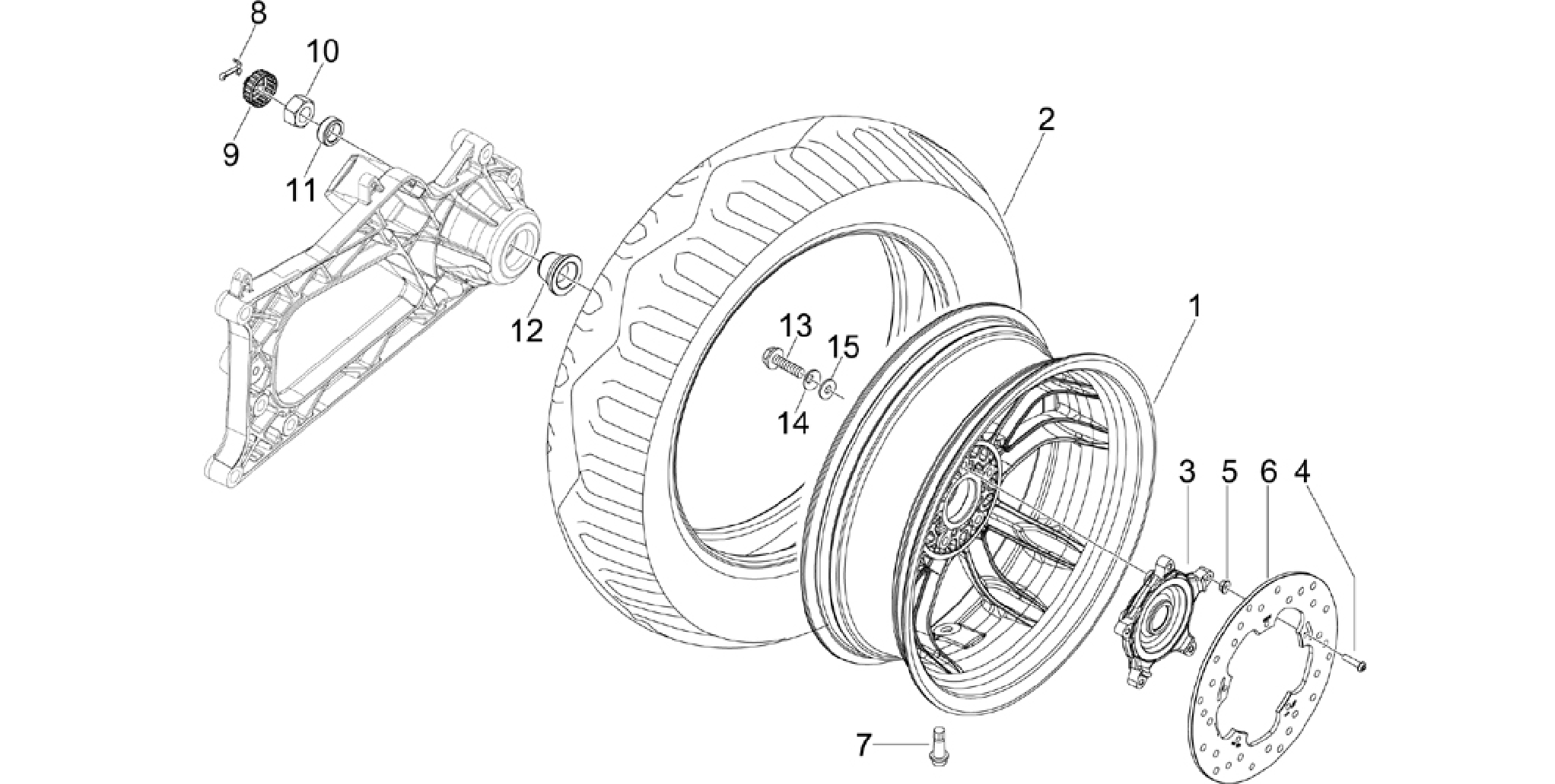 Rear wheel