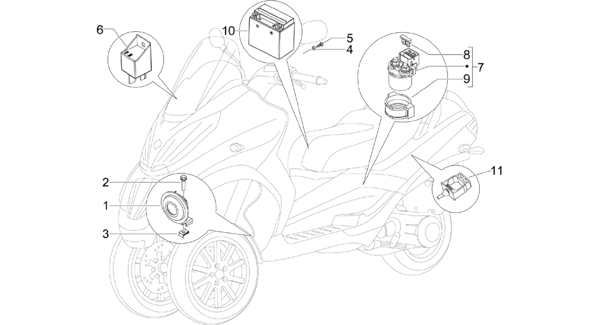 Remote control switches - Battery - Horn