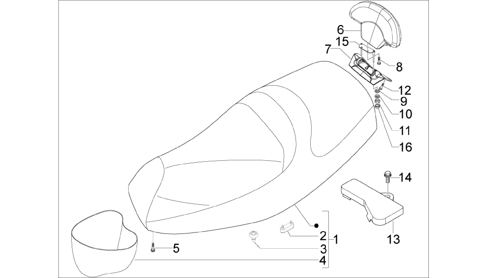 Saddle/seats