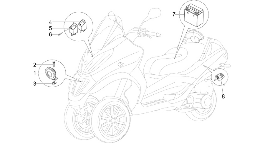 Remote control switches - Battery - Horn