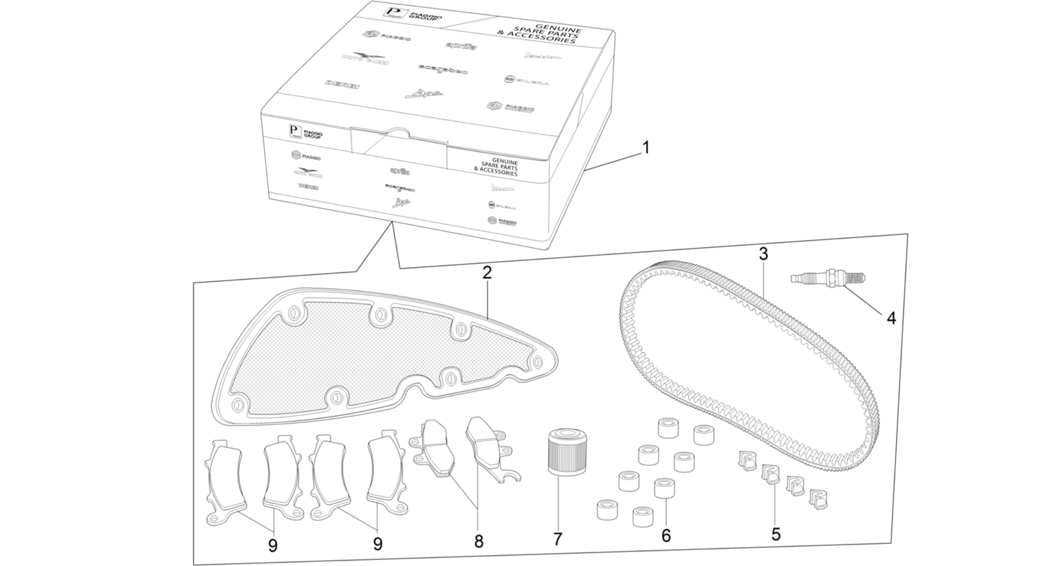 Complete wear and maintenance kit