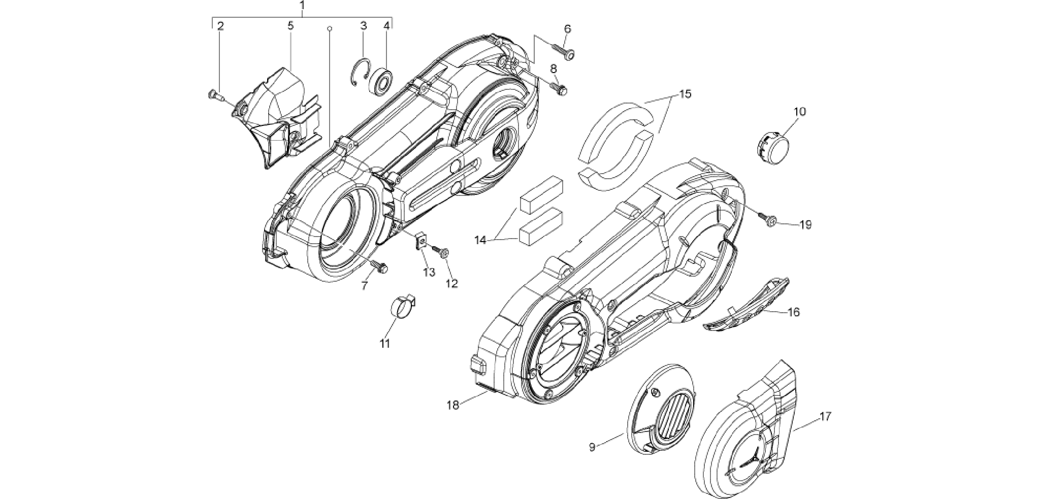 Crankcase cover - Crankcase cooling