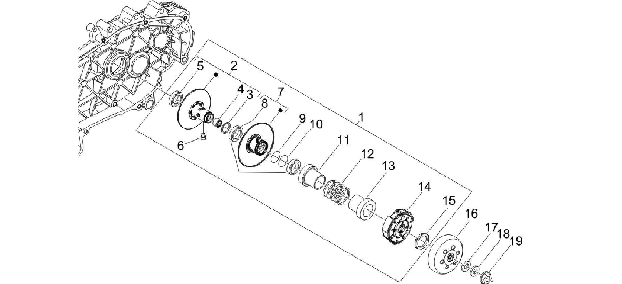 Driven pulley