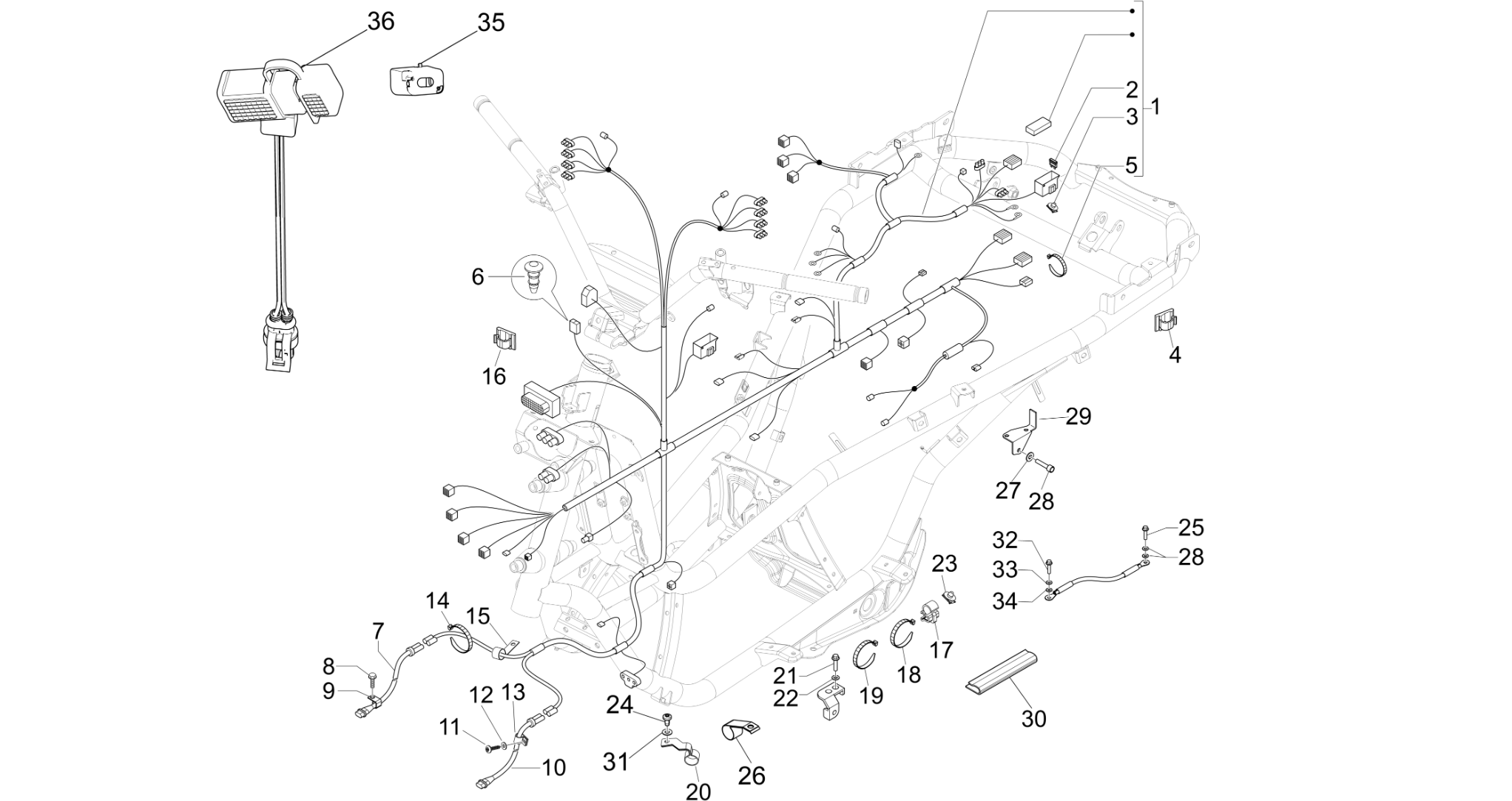 Main cable harness