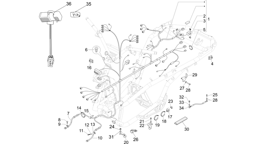 Main cable harness
