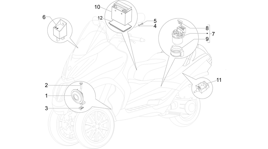 Remote control switches - Battery - Horn