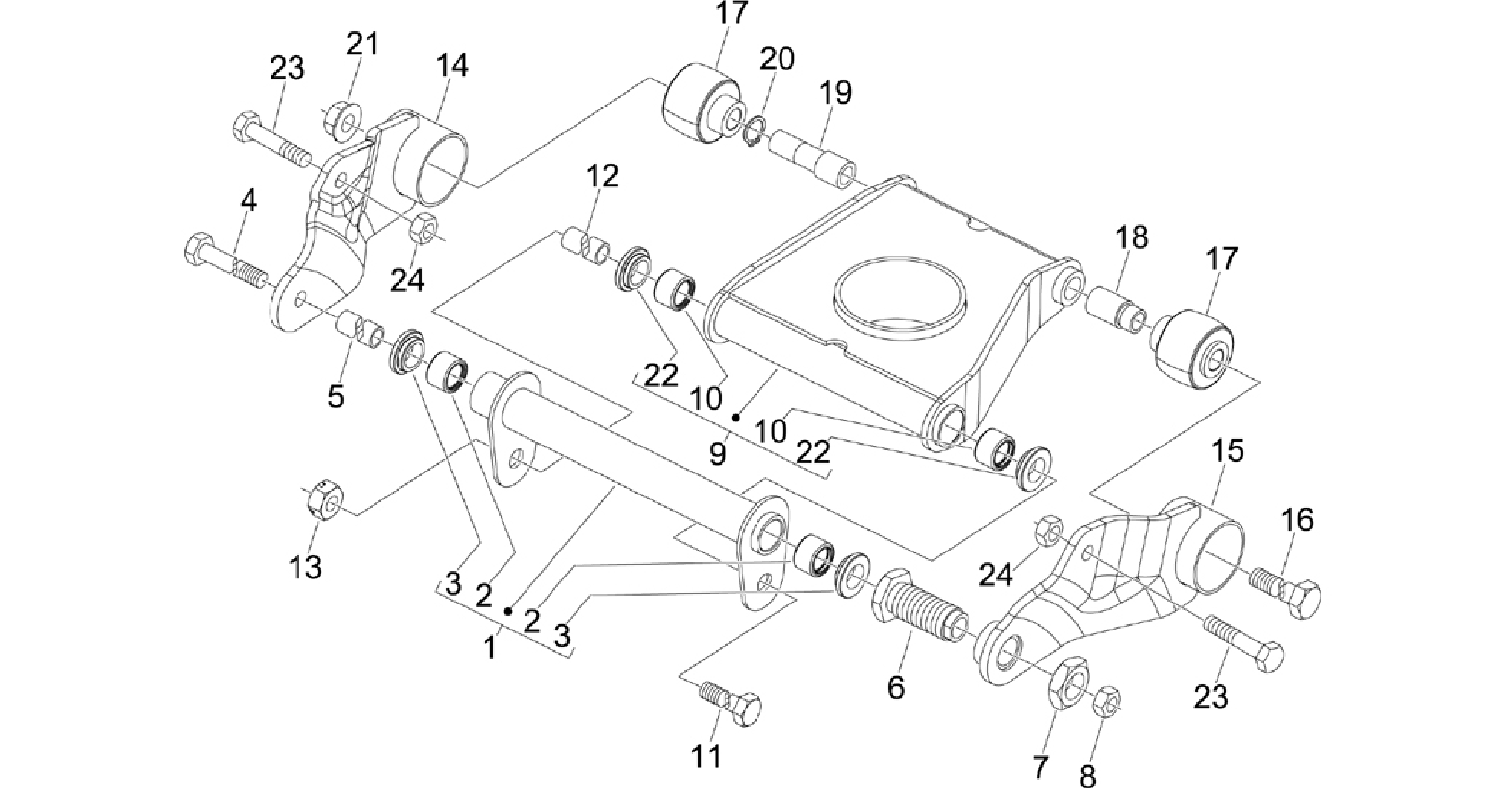 Swinging arm