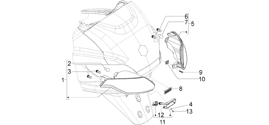 Rear headlamps - Turn signal lamps