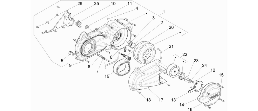 Crankcase cover - Crankcase cooling