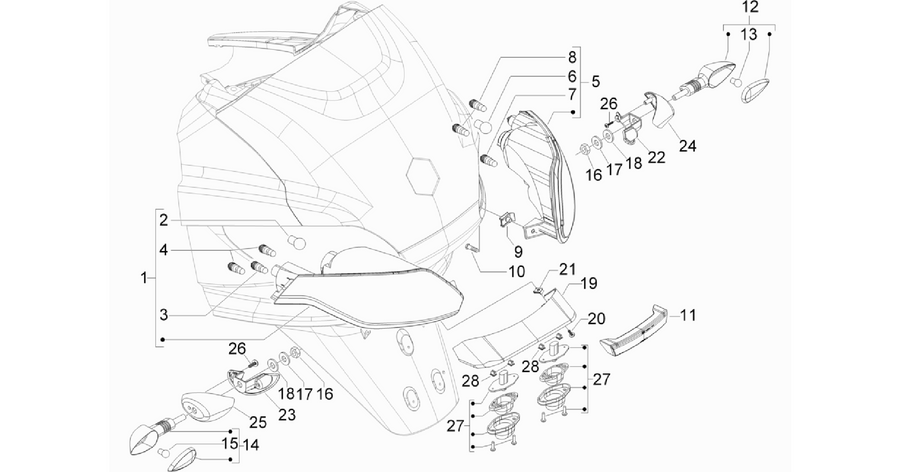 Rear headlamps - Turn signal lamps