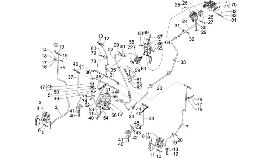 Brakes pipes - Calipers