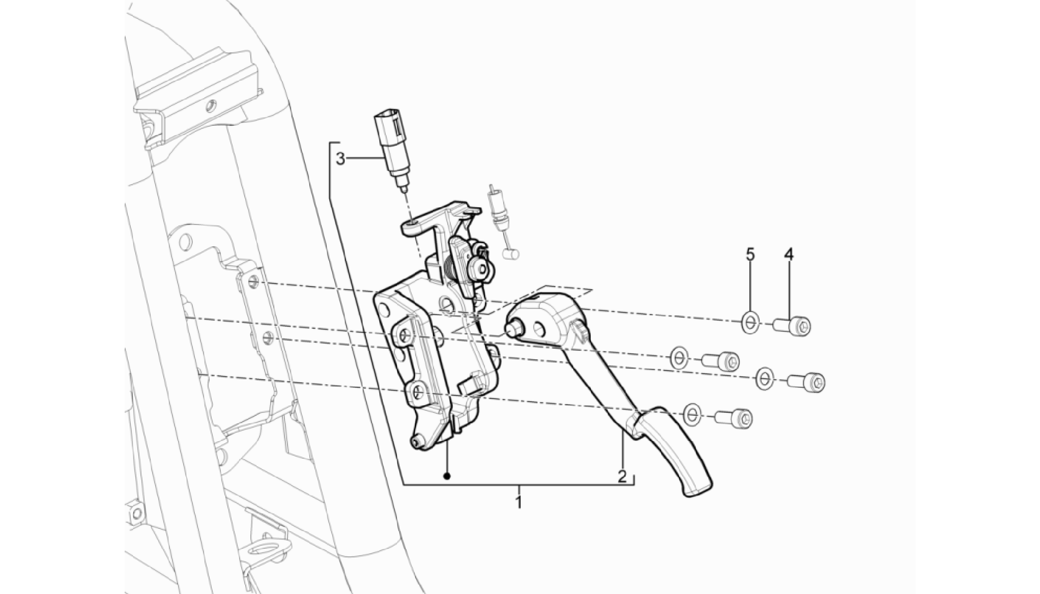 Control pedals - Levers