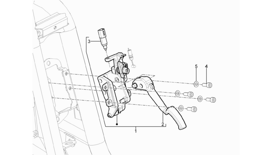 Control pedals - Levers