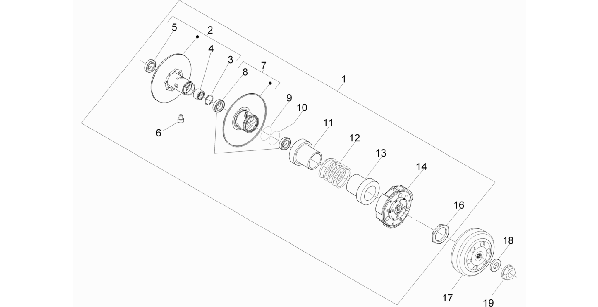 Driven pulley