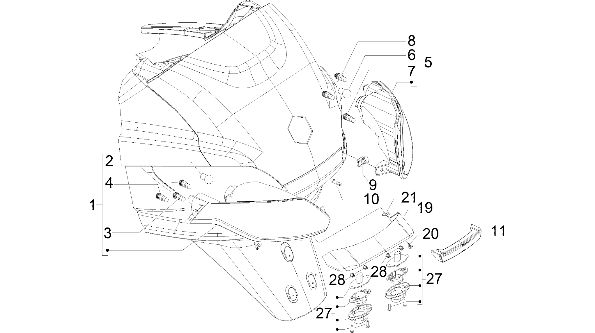 Rear headlamps - Turn signal lamps