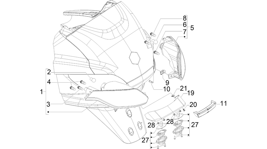 Rear headlamps - Turn signal lamps