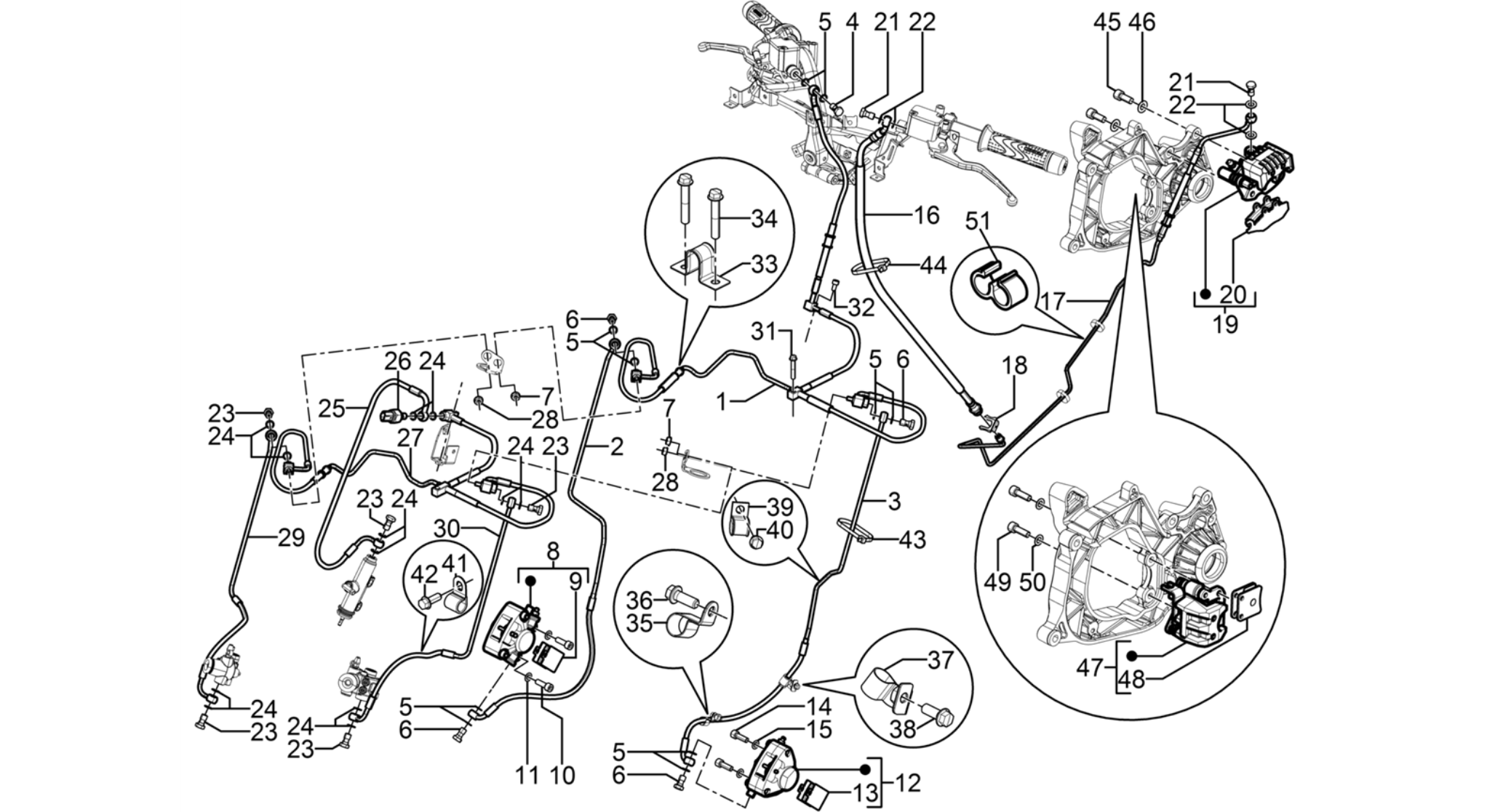 Brakes pipes - Calipers