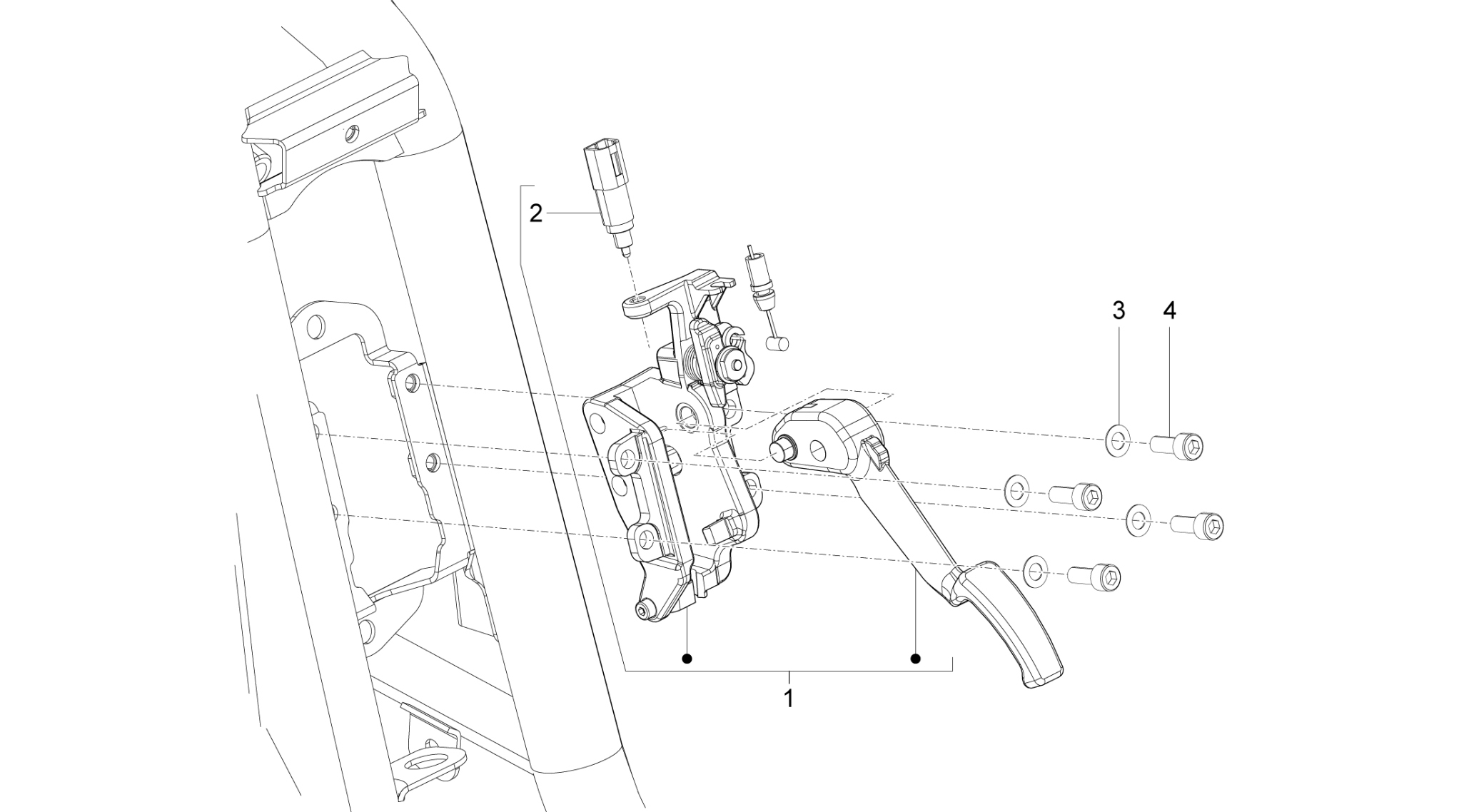 Control pedals - Levers
