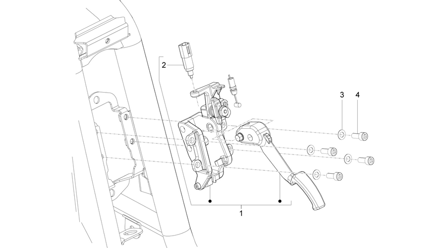 Control pedals - Levers