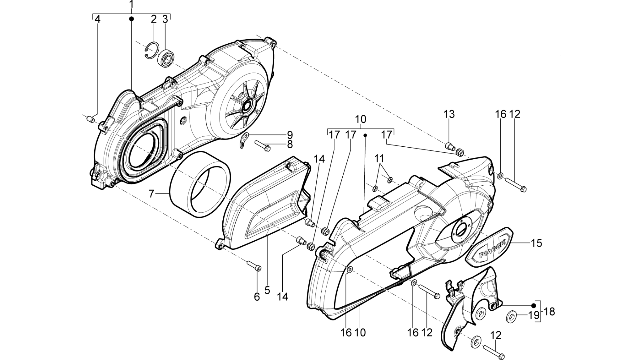 Crankcase cover - Crankcase cooling