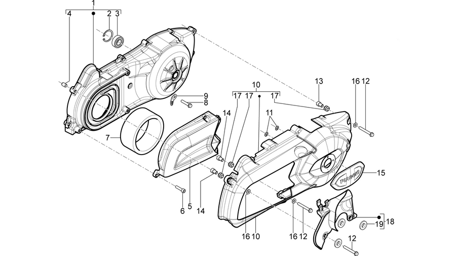 Crankcase cover - Crankcase cooling
