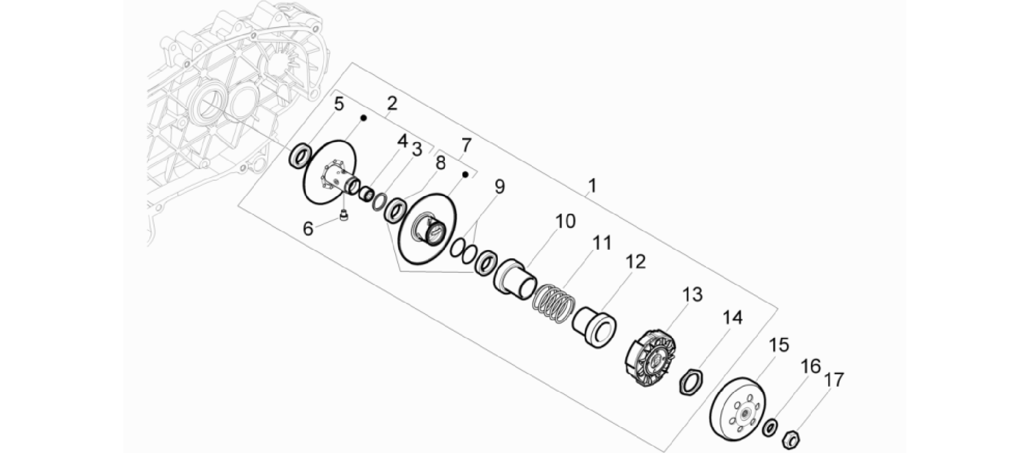 Driven pulley