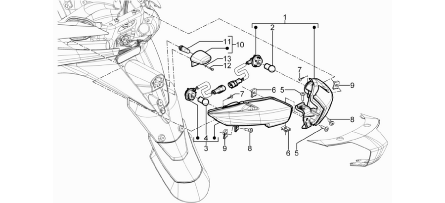 Rear headlamps - Turn signal lamps