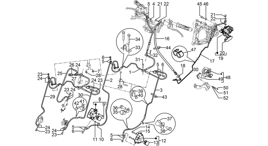 Brakes pipes - Calipers