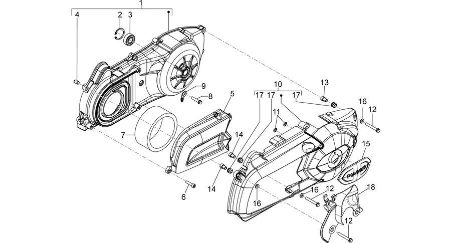 Crankcase cover - Crankcase cooling