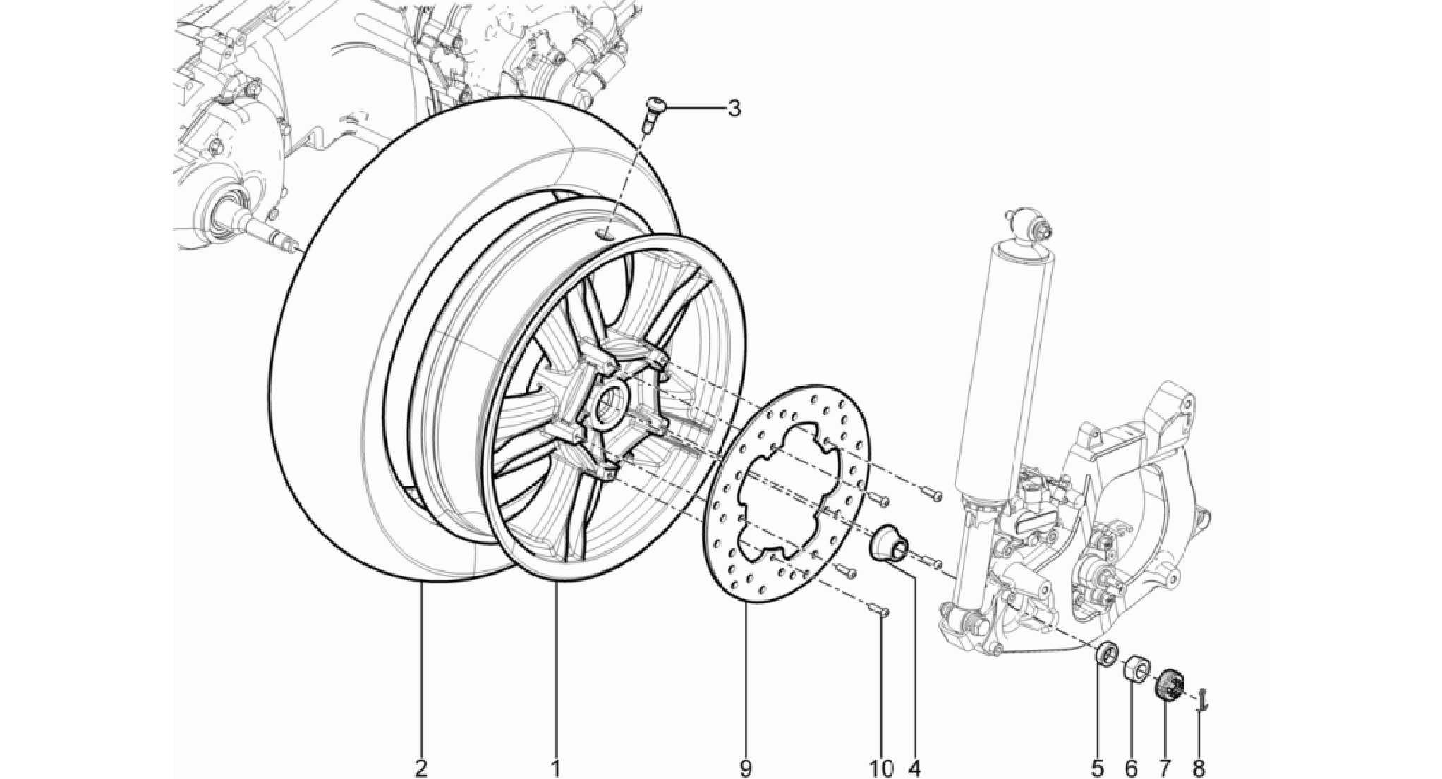 Rear wheel