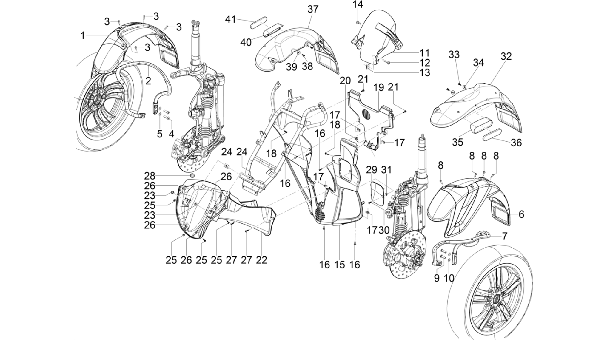 Wheel huosing - Mudguard