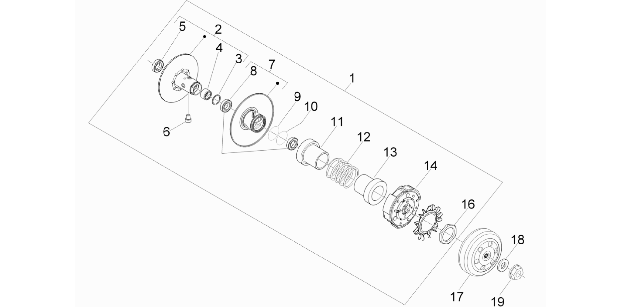 Driven pulley