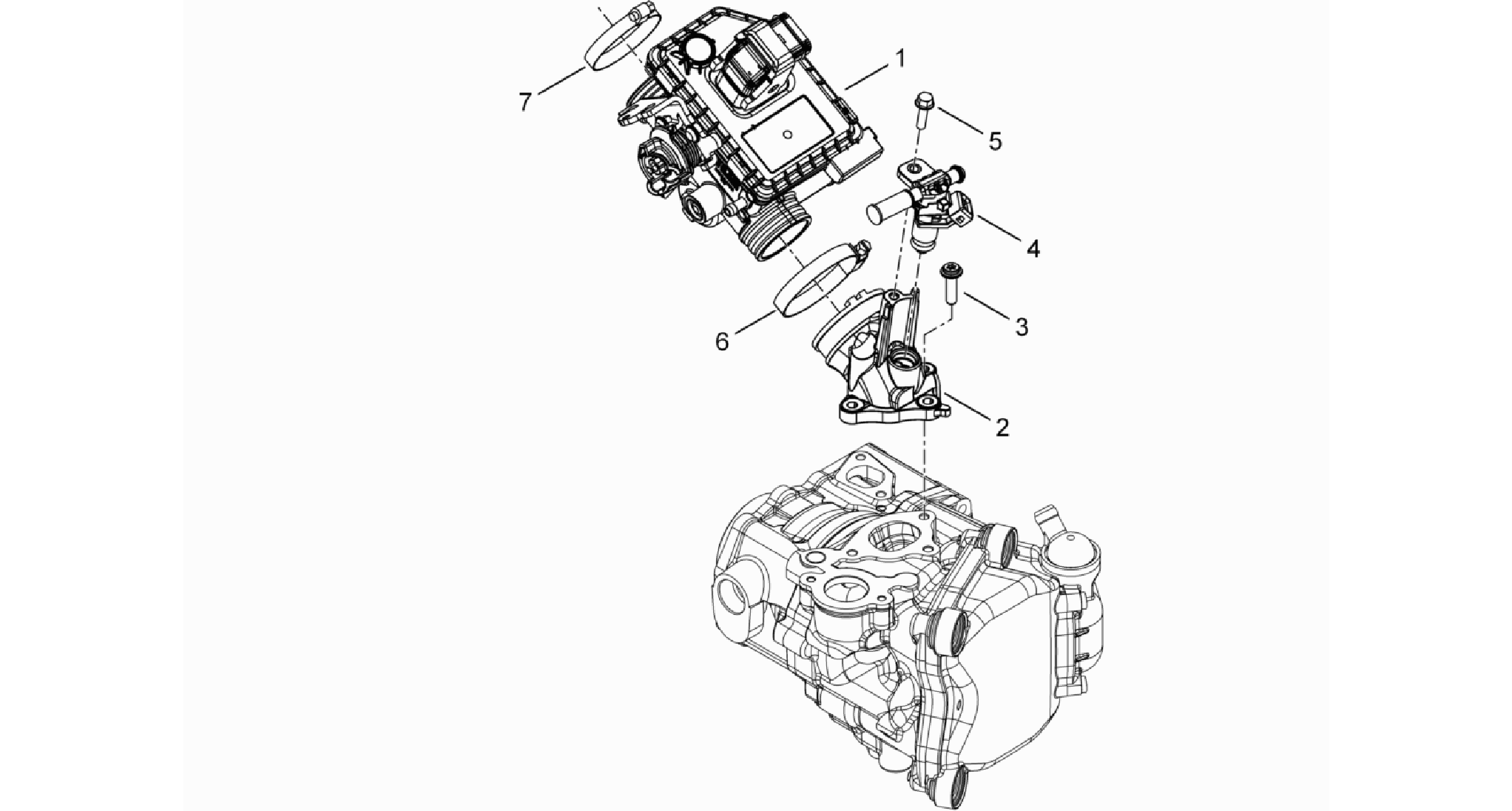 Throttle body - Injector - Induction joint